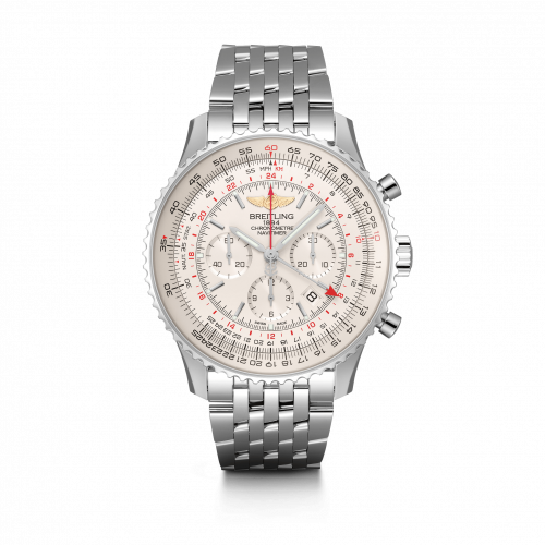 Navitimer GMT Stainless Steel / Silver / Bracelet