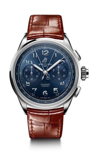 Premier Heritage B15 Duograph 42 Stainless Steel / Blue