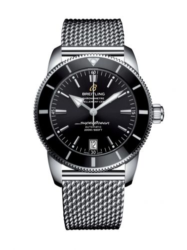 Superocean Heritage II 42 Stainless Steel / Black / Black / Bracelet
