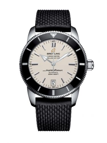 Superocean Heritage II 42 Stainless Steel / Black / Silver / Rubber / Pin