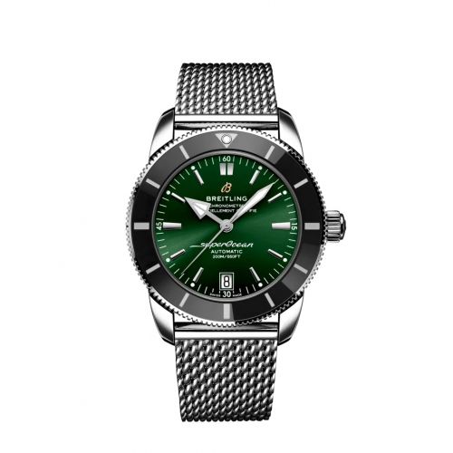 Superocean Heritage II 42 Stainless Steel / Black / Green / Bracelet