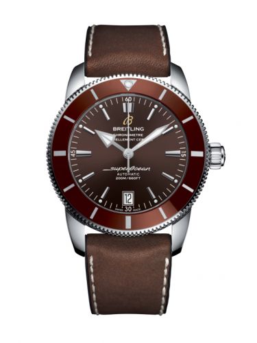 Superocean Heritage II 42 Stainless Steel / Bronze / Bronze / Rubber Leather