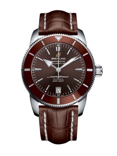 Superocean Heritage II 42 Stainless Steel / Bronze / Bronze / Croco