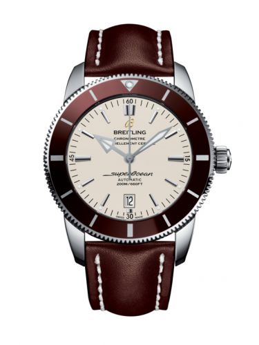 Superocean Heritage II 46 Stainless Steel / Bronze / Silver / Calf / Pin