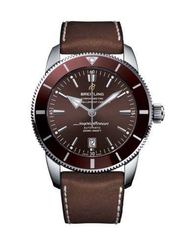 Superocean Heritage II 46 Stainless Steel / Bronze / Bronze / Rubber Leather