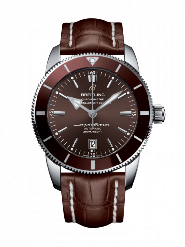 Superocean Heritage II 46 Stainless Steel / Bronze / Bronze / Croco / Folding