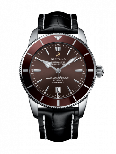 Superocean Heritage II 46 Stainless Steel / Bronze / Bronze / Croco / Folding