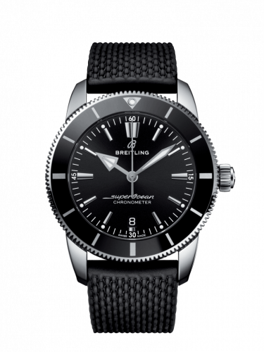 Superocean Heritage II B20 Automatic 44 Stainless Steel / Black / Rubber / Folding