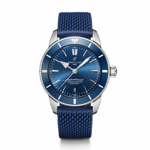 Superocean Heritage II B20 Automatic 44 Stainless Steel / Blue / Rubber / Folding
