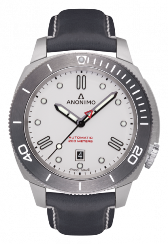 Nautilo Automatic Stainless Steel / White / Leather