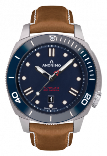 Nautilo Automatic Stainless Steel / Blue / Leather