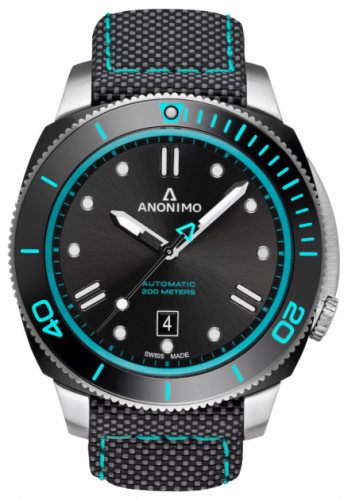 Nautilo Automatic Stainless Steel / DLC / Black / Canvas