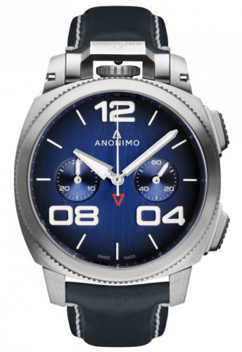 Militare Chrono Stainless Steel / Blue / Leather
