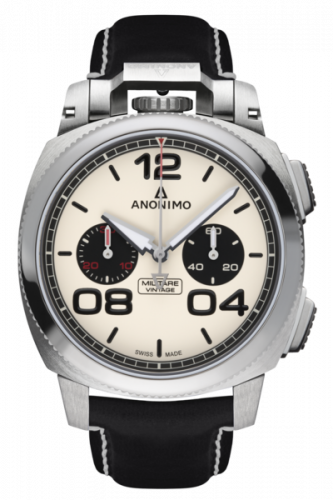 Militare Chrono Stainless Steel / Panda / Leather