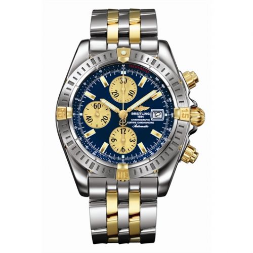 Chronomat Evolution Stainless Steel / Yellow Gold / Blue