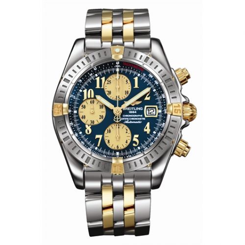 Chronomat Evolution Stainless Steel / Yellow Gold / Blue