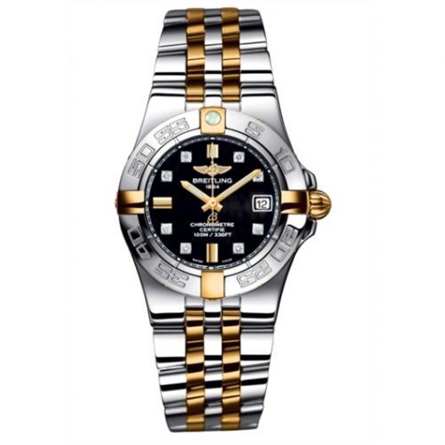 Galactic 30 Two Tone Black / Diamond / Two Tone Bracelet