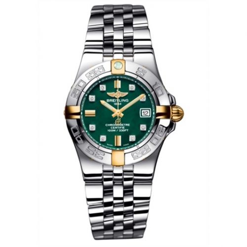 Galactic 30 Two Tone Green / Diamond / Bracelet