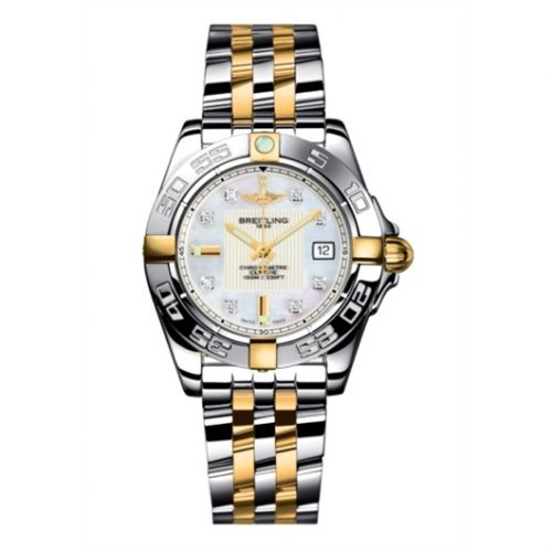 Galactic 32 Two Tone MOP / Diamond / Two Tone Bracelet