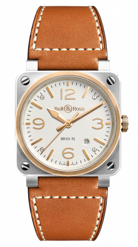 BR 03 92 Steel & Rose Gold