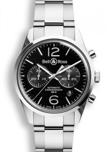 BR 126 Officer Black Chronograph