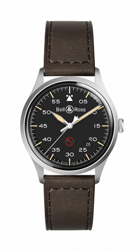 BR V1-92 Stainless Steel / Black - Military / Calf