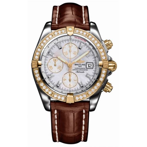 Chronomat Evolution Stainless Steel / Yellow Gold - Diamond / MOP