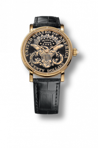 Coin Watch Automatic Gold $20 Double Eagle PVD