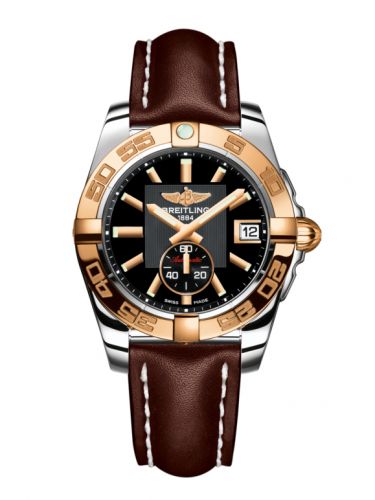 Galactic 36 Automatic Stainless Steel / Rose Gold / Volcano Black / Calf