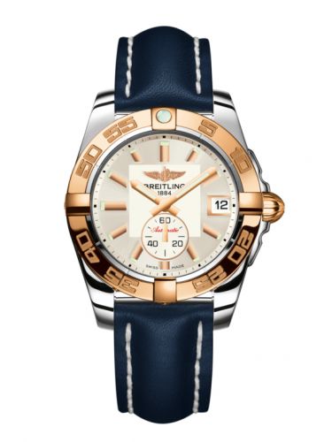 Galactic 36 Automatic Stainless Steel / Rose Gold / Stratus Silver / Calf