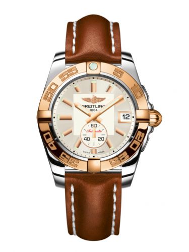 Galactic 36 Automatic Stainless Steel / Rose Gold / Stratus Silver / Calf