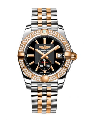 Galactic 36 Automatic Stainless Steel / Rose Gold / Diamond / Volcano Black / Bracelet
