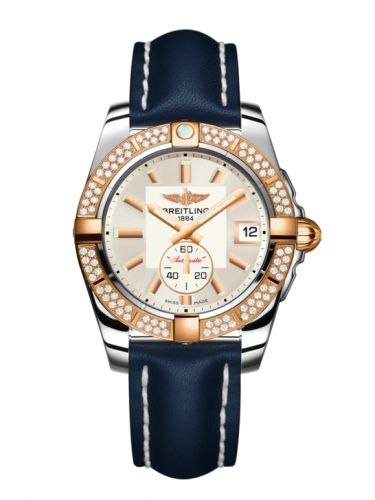 Galactic 36 Automatic Stainless Steel / Rose Gold / Diamond / Stratus Silver / Calf