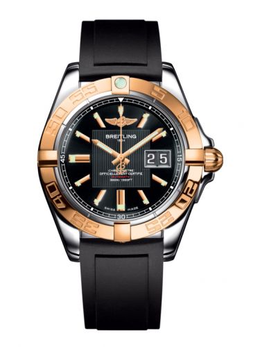 Galactic 41 Stainless Steel / Rose Gold / Trophy Black / Rubber