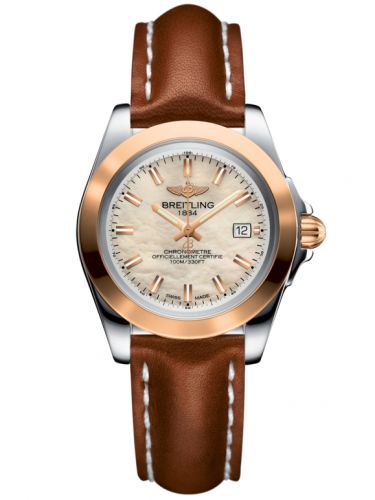 Galactic 32 Sleek Edition Stainless Steel / Rose Gold / Pearl / Calf
