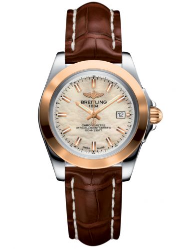 Galactic 32 Sleek Edition Stainless Steel / Rose Gold / Pearl / Croco