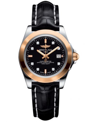 Galactic 32 Sleek Edition Stainless Steel / Rose Gold / Trophy Black Diamond / Croco