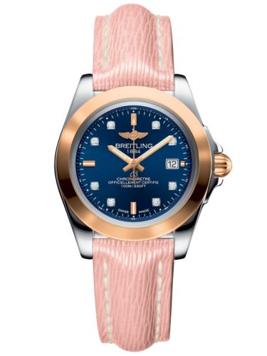 Galactic 32 Sleek Edition Stainless Steel / Rose Gold / Horizon Blue Diamond / Sahara