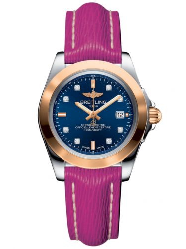 Galactic 32 Sleek Edition Stainless Steel / Rose Gold / Horizon Blue Diamond / Sahara