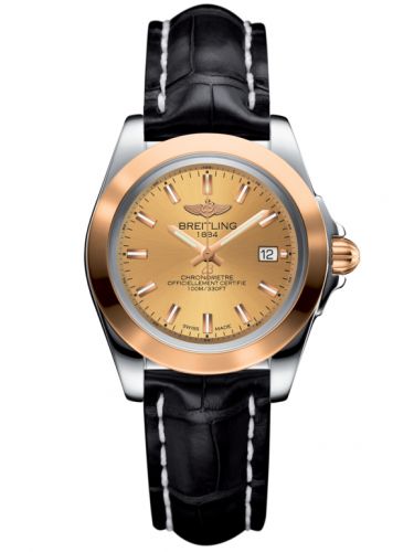 Galactic 32 Sleek Edition Stainless Steel / Rose Gold / Golden Sun / Croco