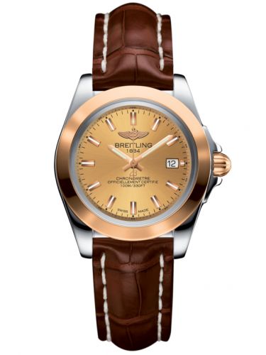Galactic 32 Sleek Edition Stainless Steel / Rose Gold / Golden Sun / Croco
