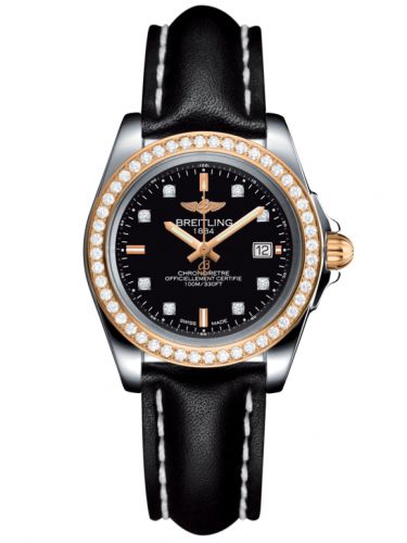 Galactic 32 Sleek Edition Stainless Steel / Rose Gold / Diamond / Trophy Black Diamond / Calf