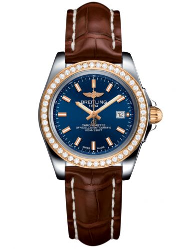 Galactic 32 Sleek Edition Stainless Steel / Rose Gold / Diamond / Horizon Blue / Croco