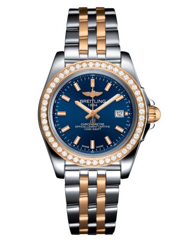 Galactic 32 Sleek Edition Stainless Steel / Rose Gold / Diamond / Horizon Blue / Bracelet