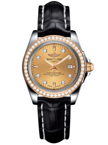 Galactic 32 Sleek Edition Stainless Steel / Rose Gold / Diamond / Golden Sun Diamond / Croco