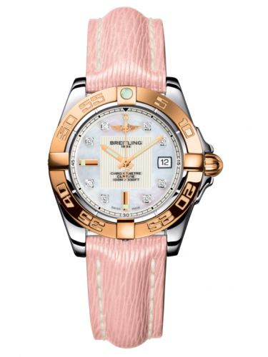 Galactic 32 Stainless Steel / Rose Gold / Pearl Diamond / Sahara