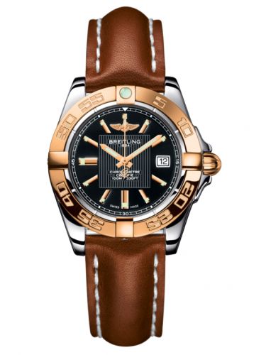 Galactic 32 Stainless Steel / Rose Gold / Trophy Black / Calf