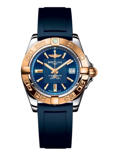 Galactic 32 Stainless Steel / Rose Gold / Metallica Blue / Rubber