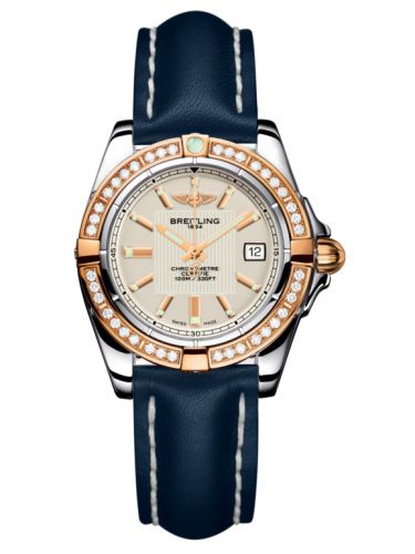 Galactic 32 Stainless Steel / Rose Gold / Diamond / Sierra Silver / Calf