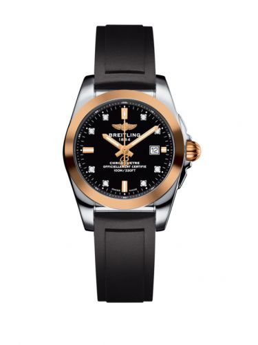 Galactic 29 Stainless Steel / Rose Gold / Trophy Black Diamond / Rubber